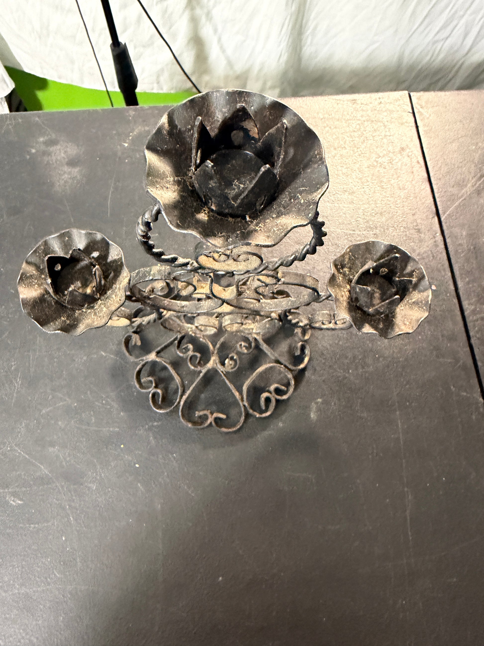Wrought Iron Candle Holder - photo 3
