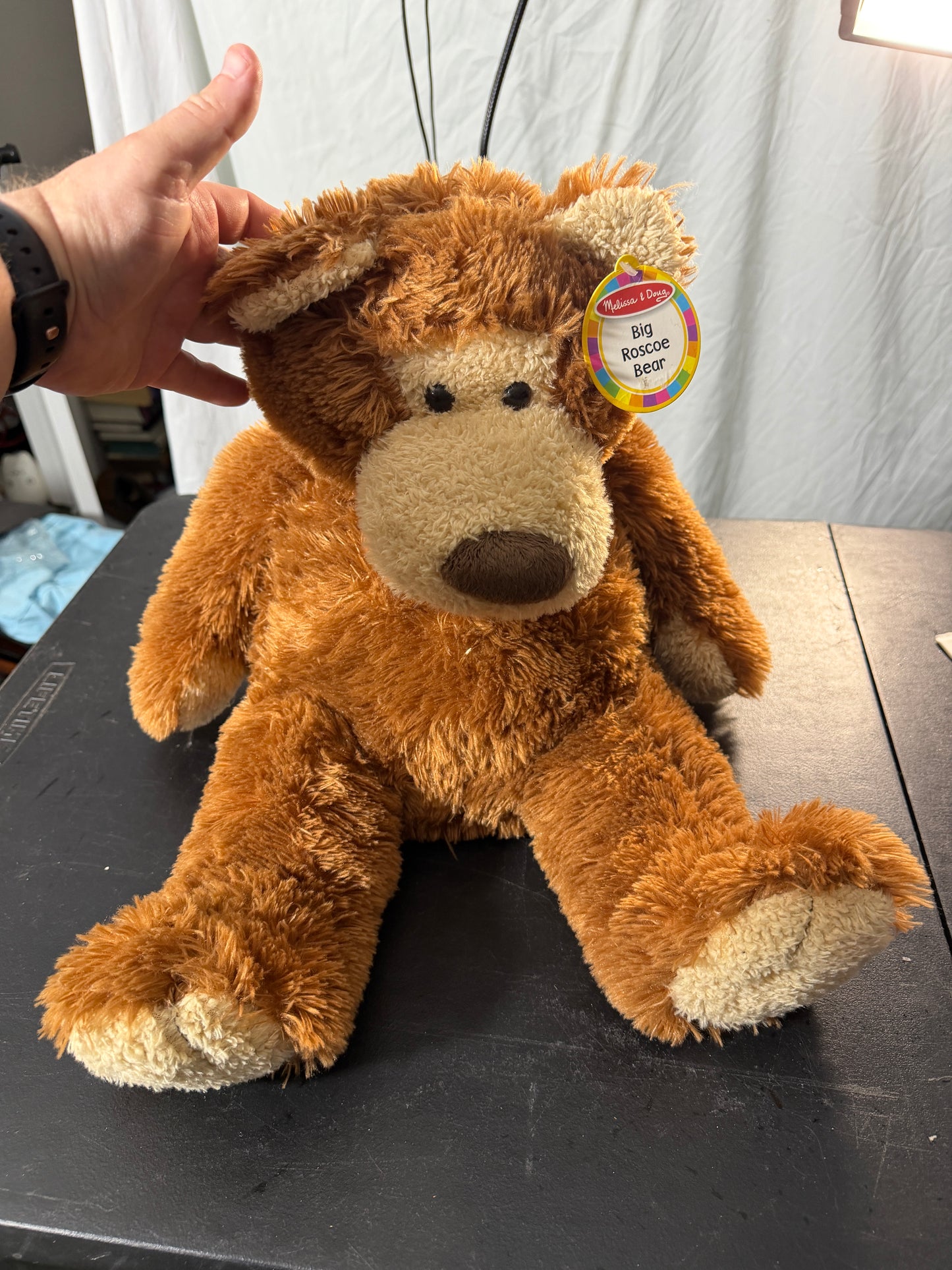 Melissa & Doug Big Roscoe Bear Plush Toy