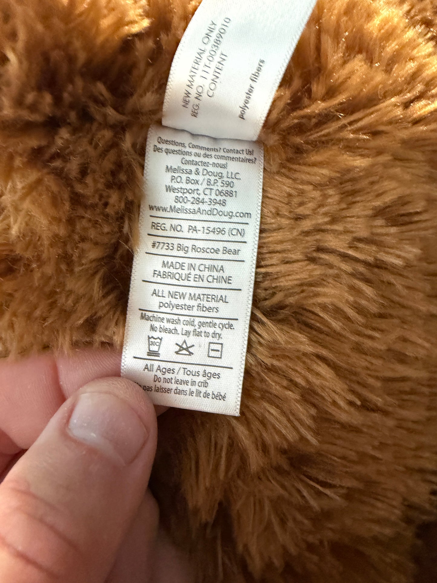 Melissa & Doug Big Roscoe Bear Plush Toy - photo 6