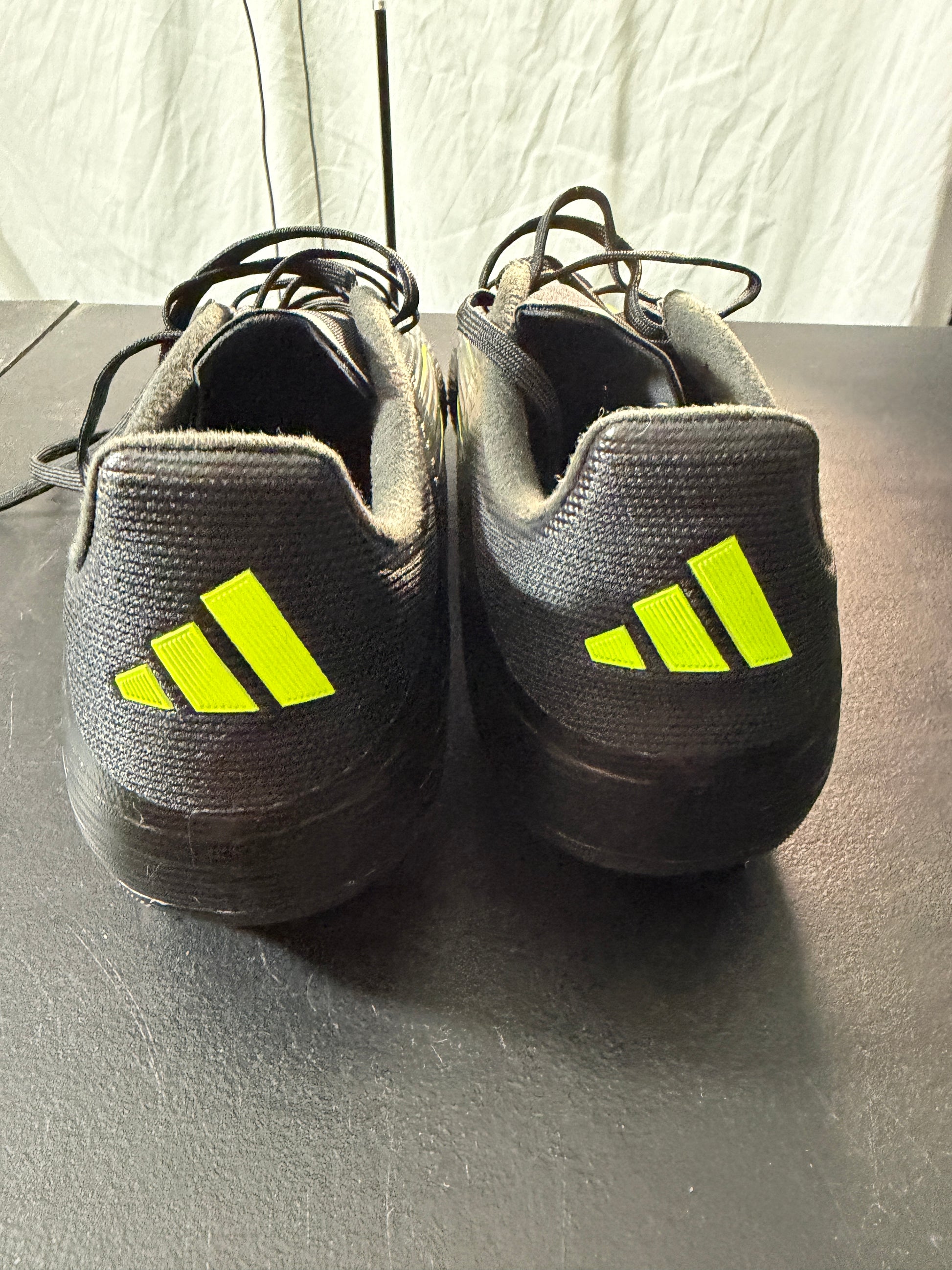adidas F50 League FG MG Soccer Cleats Black Lucid Lemon US 10 - MDP-00454