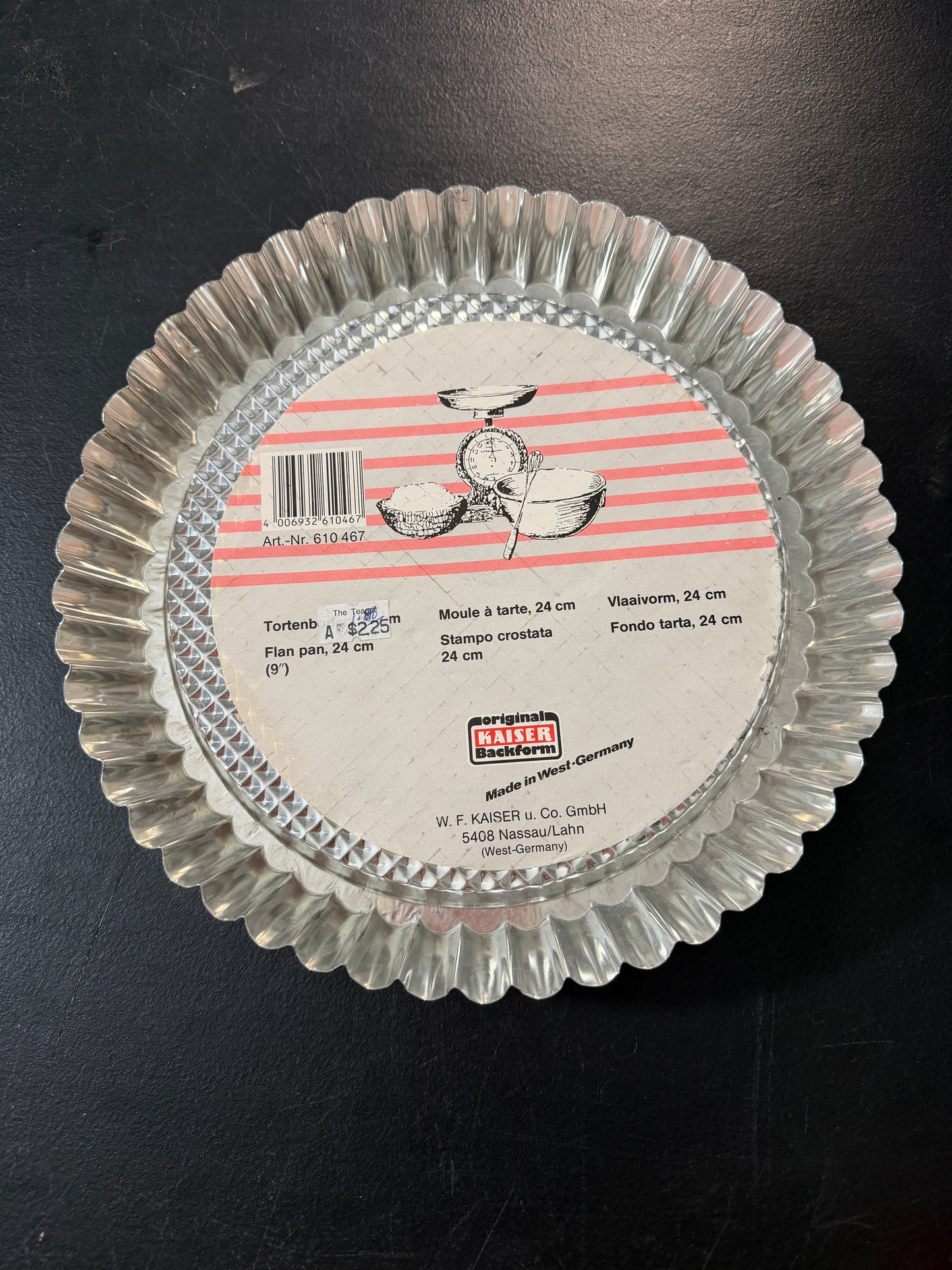 Kaiser Backform Metal Flan Pan Set of 2 - 10 Inch Tart Pans - MDP-00456