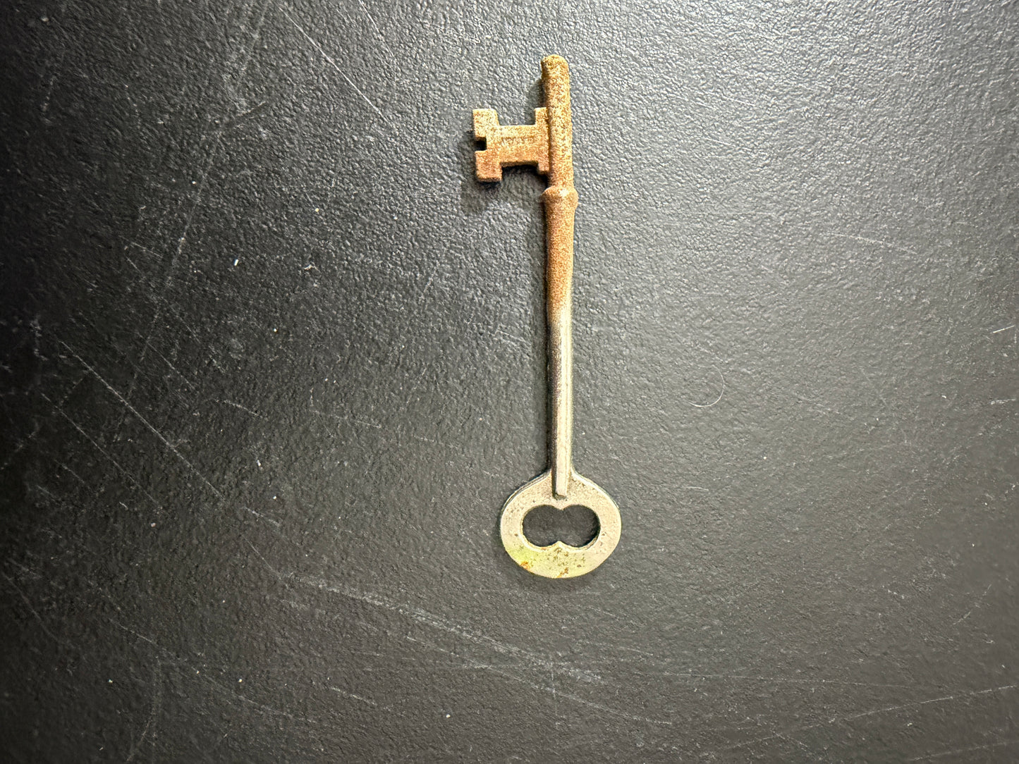 Antique Skeleton Key Solid Brass - Vintage Clock Cabinet Lock Key - MDP-00462