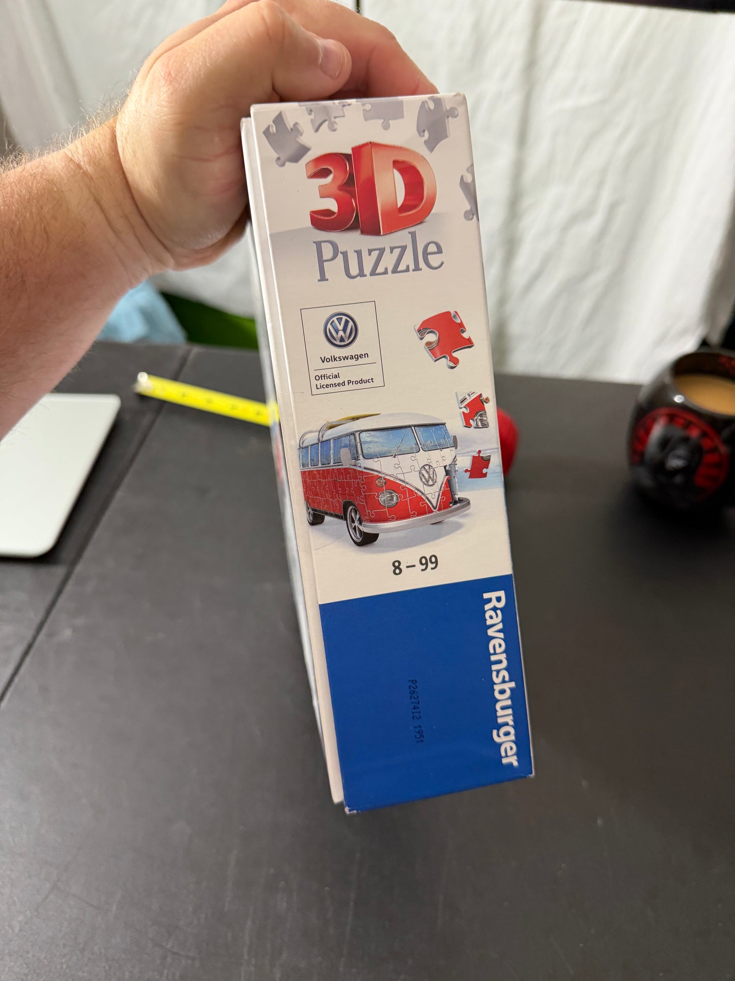 Ravensburger 3D Puzzle Volkswagen T1 Campervan Surfer Edition 162 Pieces - MDP-00465