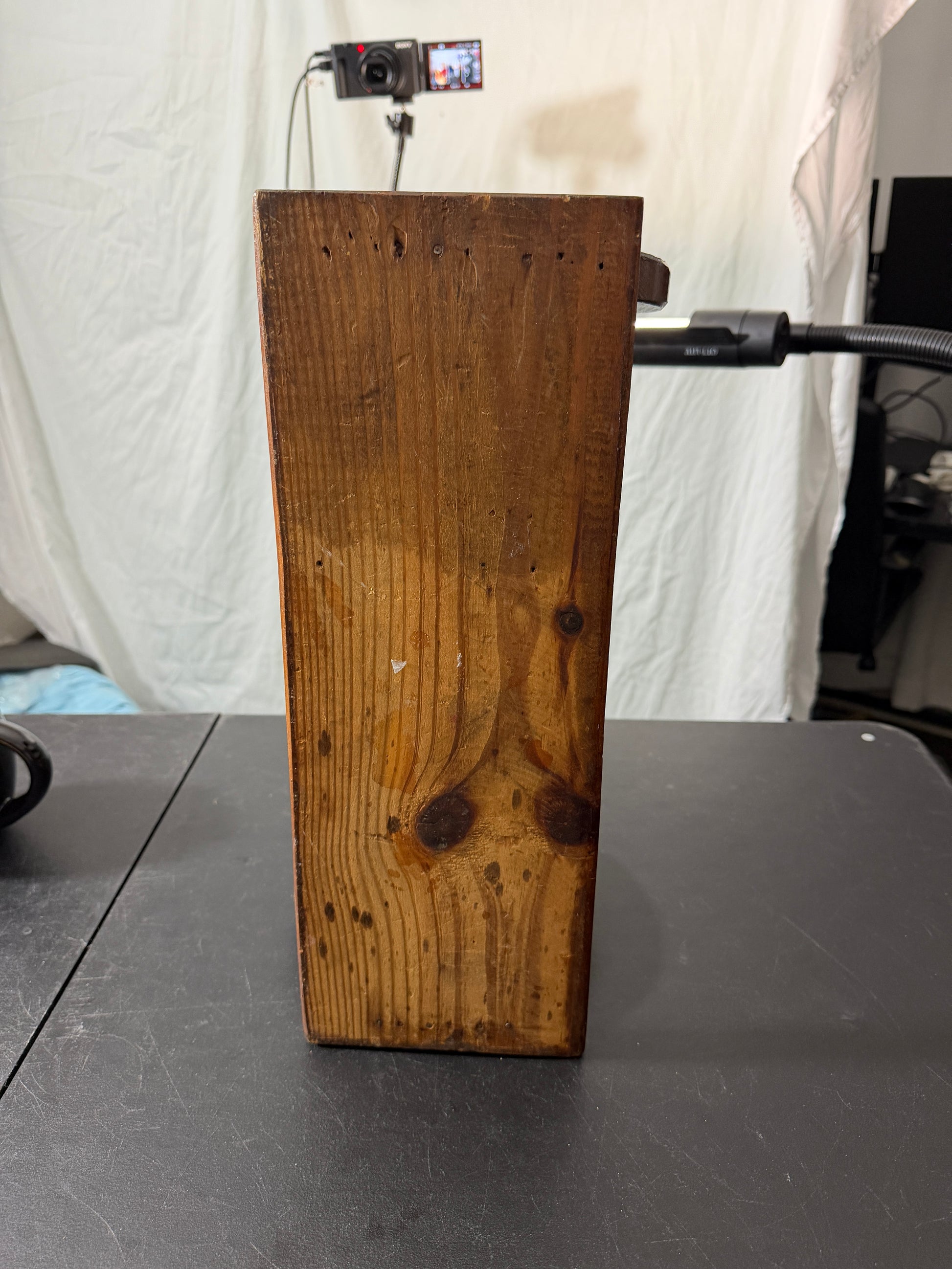 Vintage MCM Wood Candle Holder Sconce Wall Hanging - MDP-00468