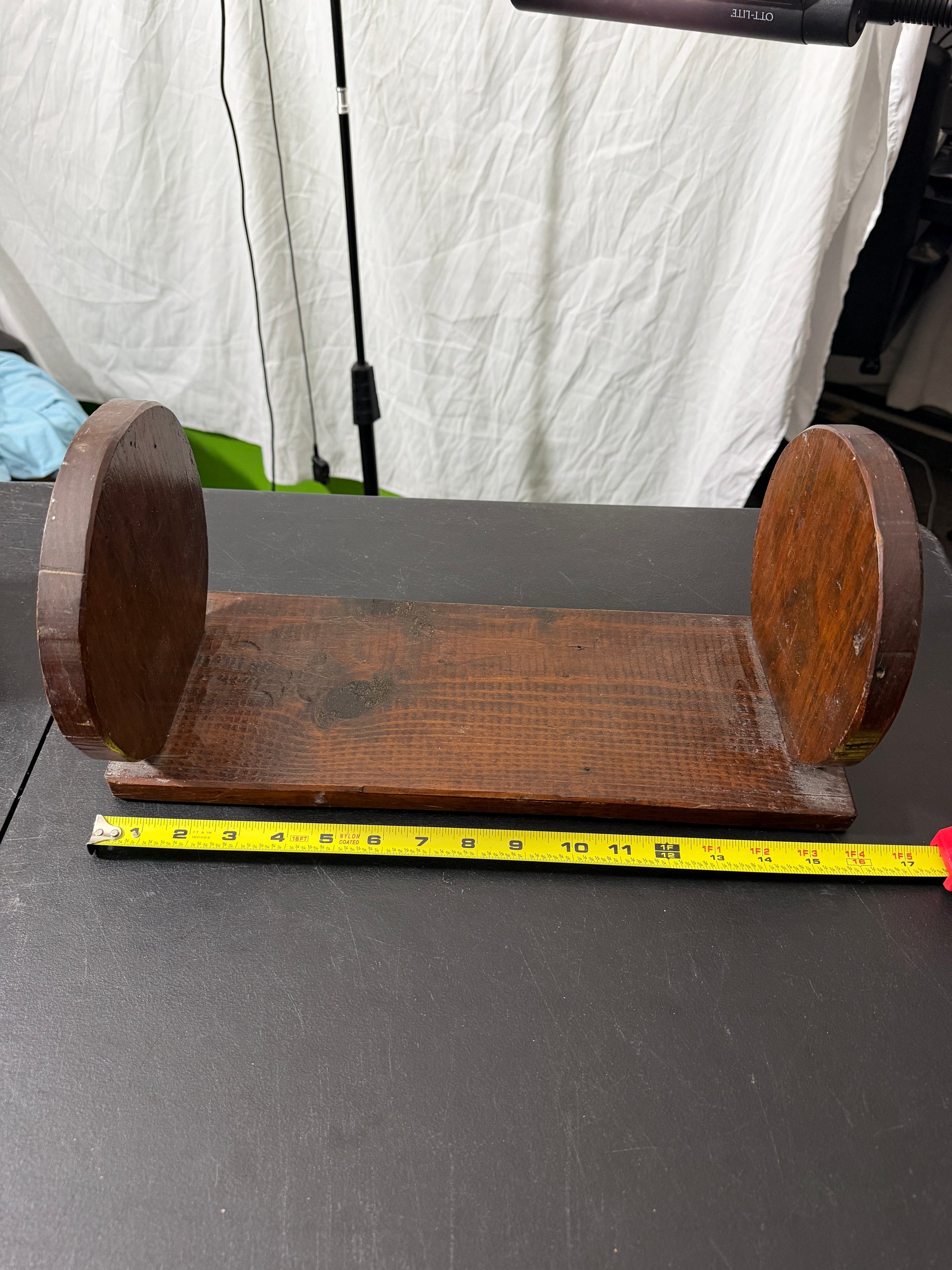 Vintage MCM Wood Candle Holder Sconce Wall Hanging - MDP-00468