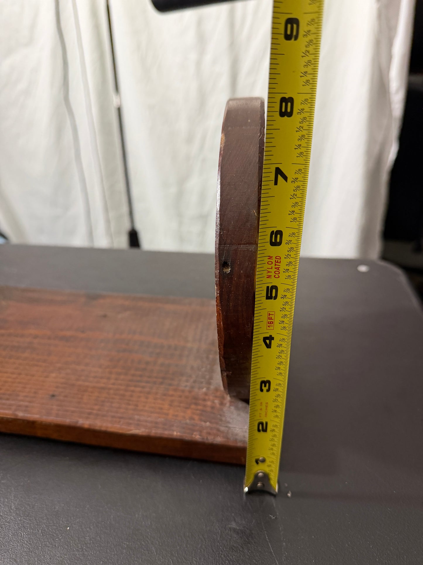 Vintage MCM Wood Candle Holder Sconce Wall Hanging - MDP-00468