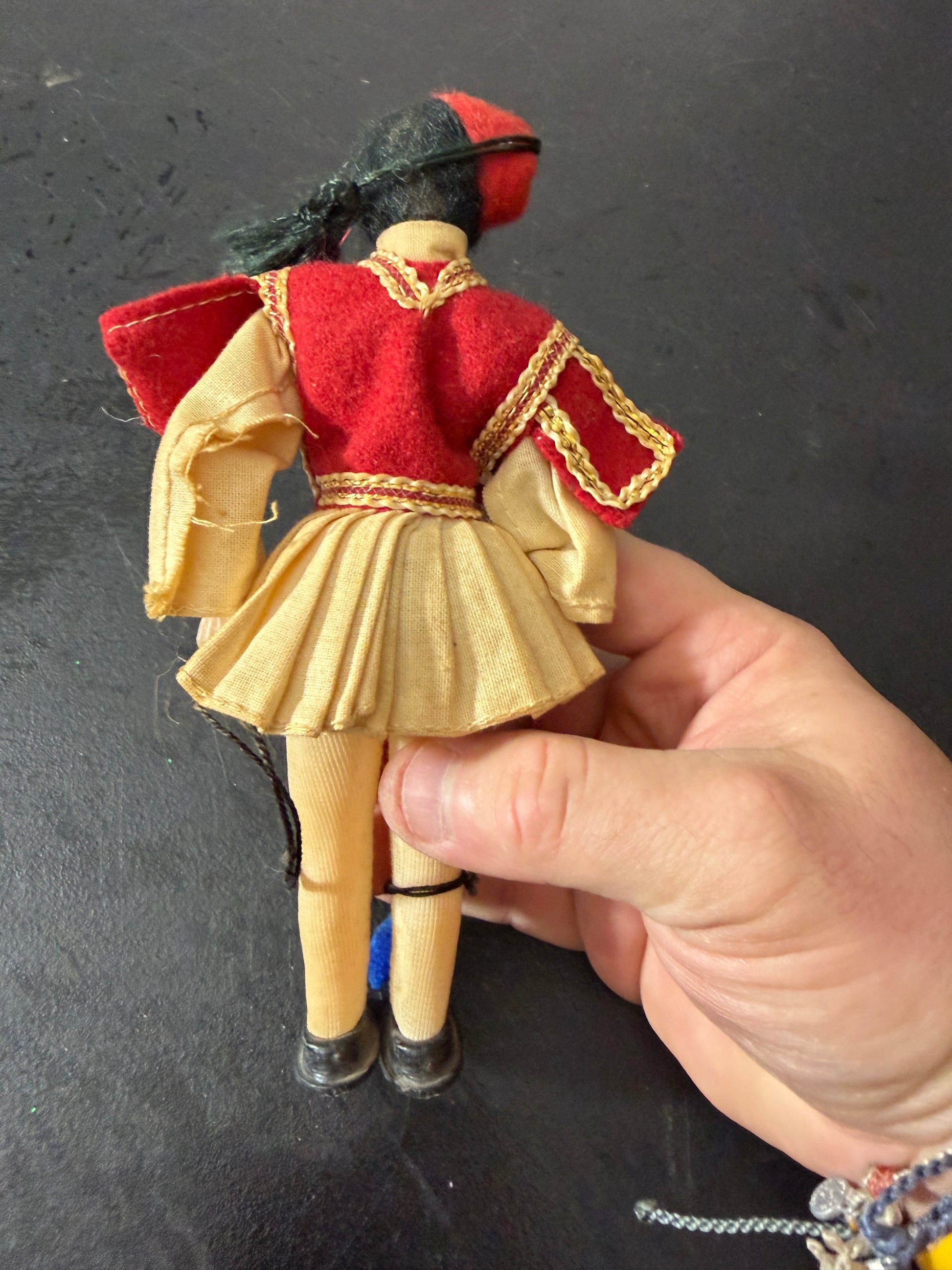Vintage Greek Soldier Doll Tsolias Souvenir 9.5 inch - MDP-00473
