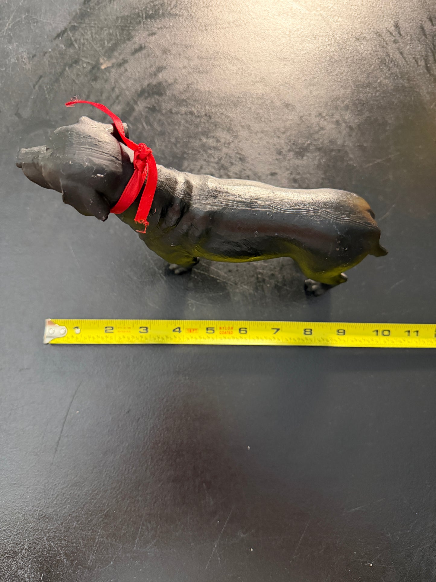 Franz Bergmann Vienna Austria Black Dachshund Figurine - MDP-00481