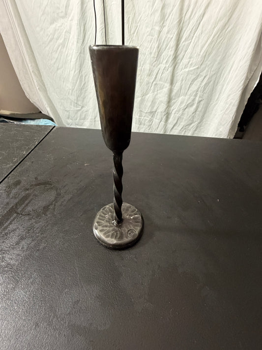Metal Candle Holder with Twisted Stem - MDP-00484