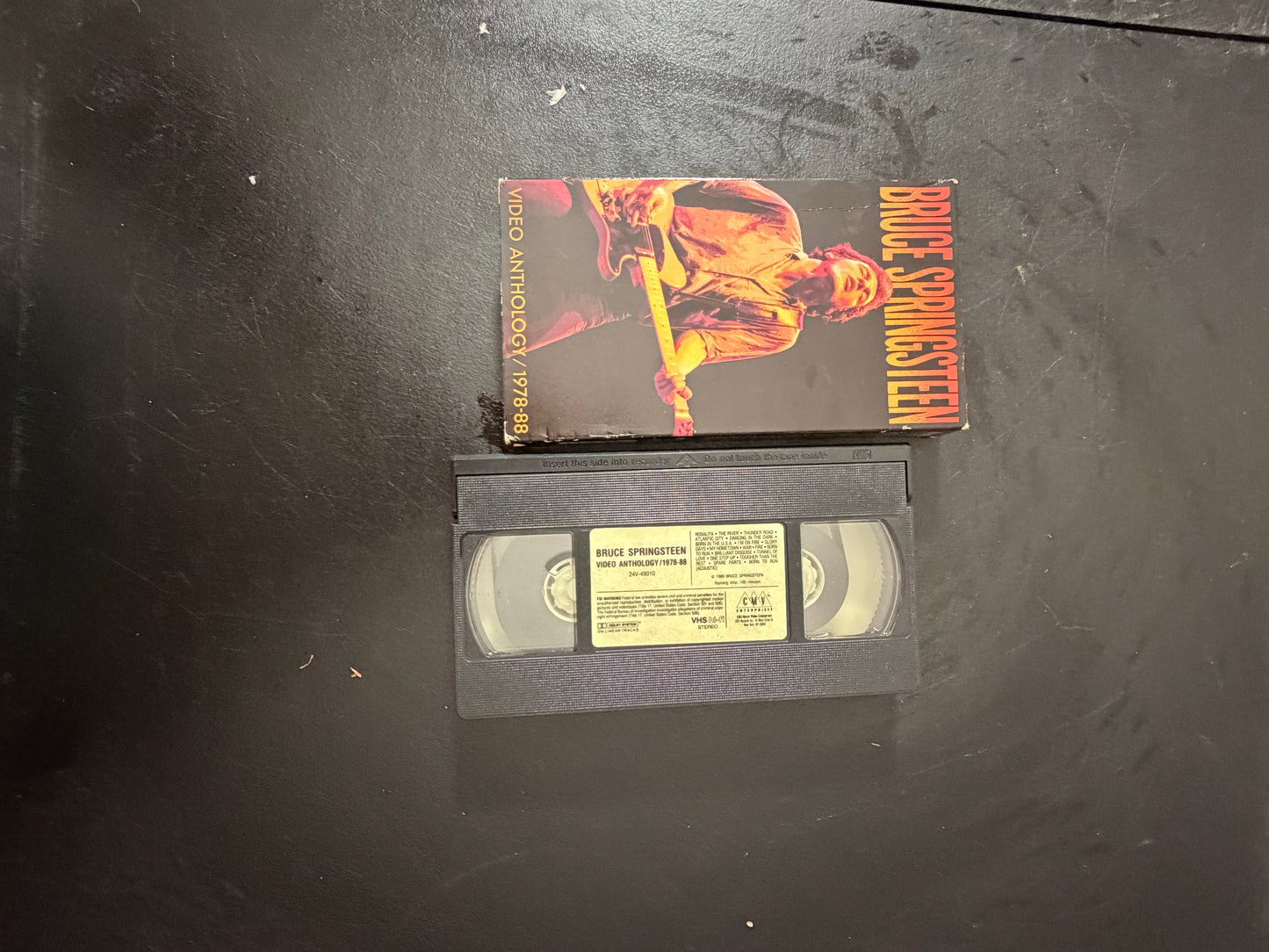 Bruce Springsteen Video Anthology 1978-88 VHS Tape CAV Enterprises - MDP-00485