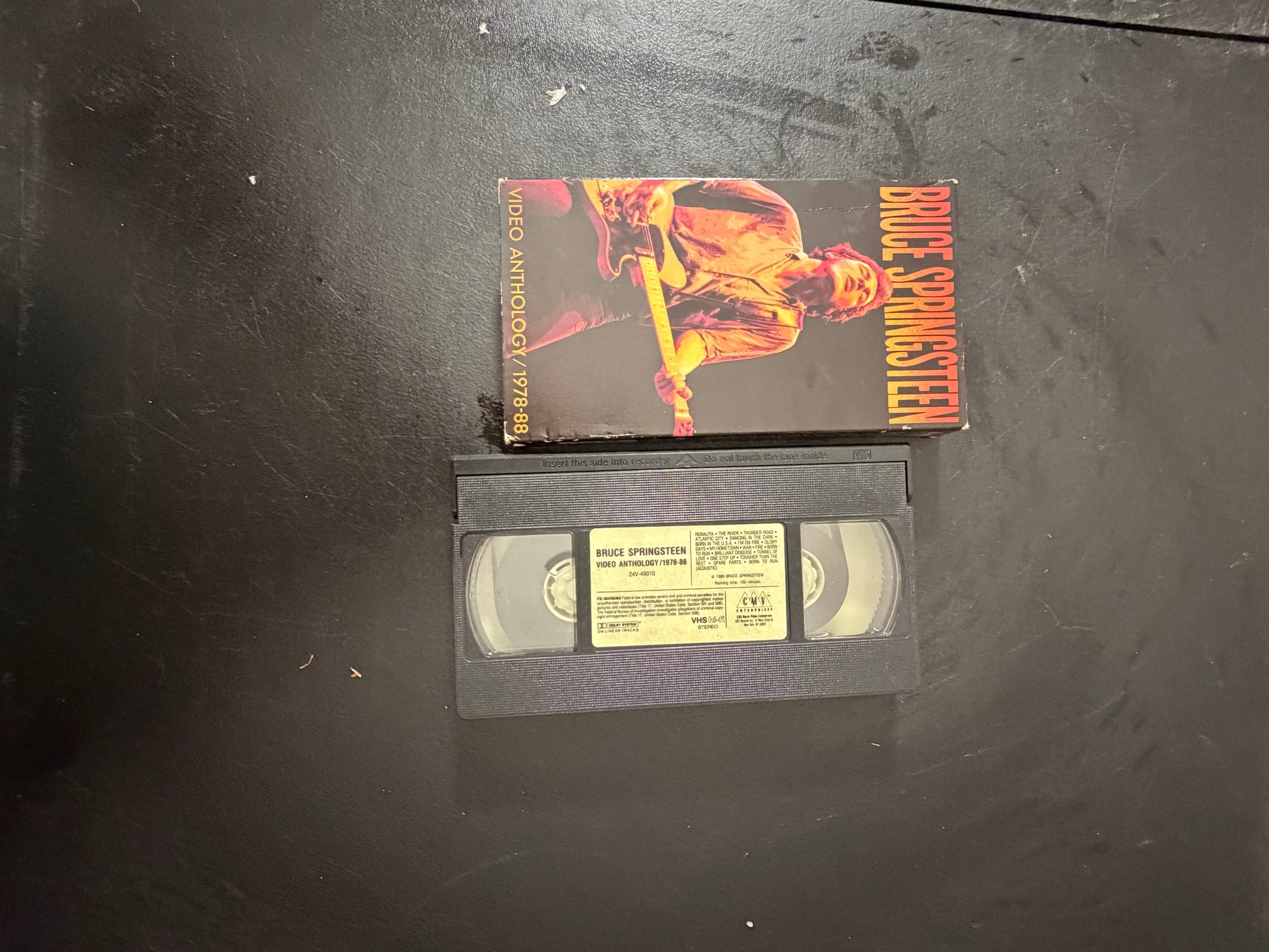 Bruce Springsteen Video Anthology 1978-88 VHS Tape CAV Enterprises - MDP-00485