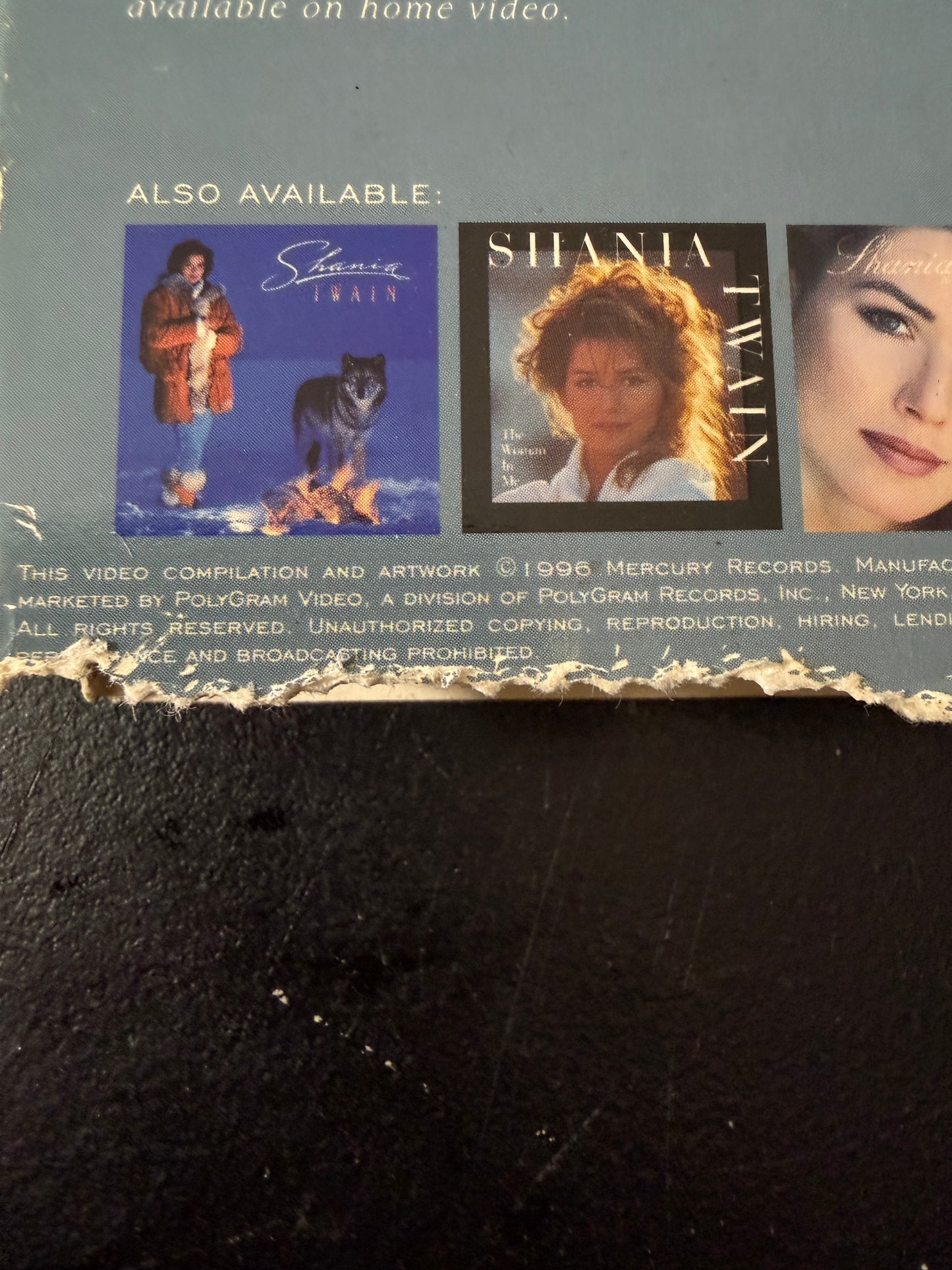 Shania Twain The Complete Woman In Me Video Collection VHS Tape - MDP-00493