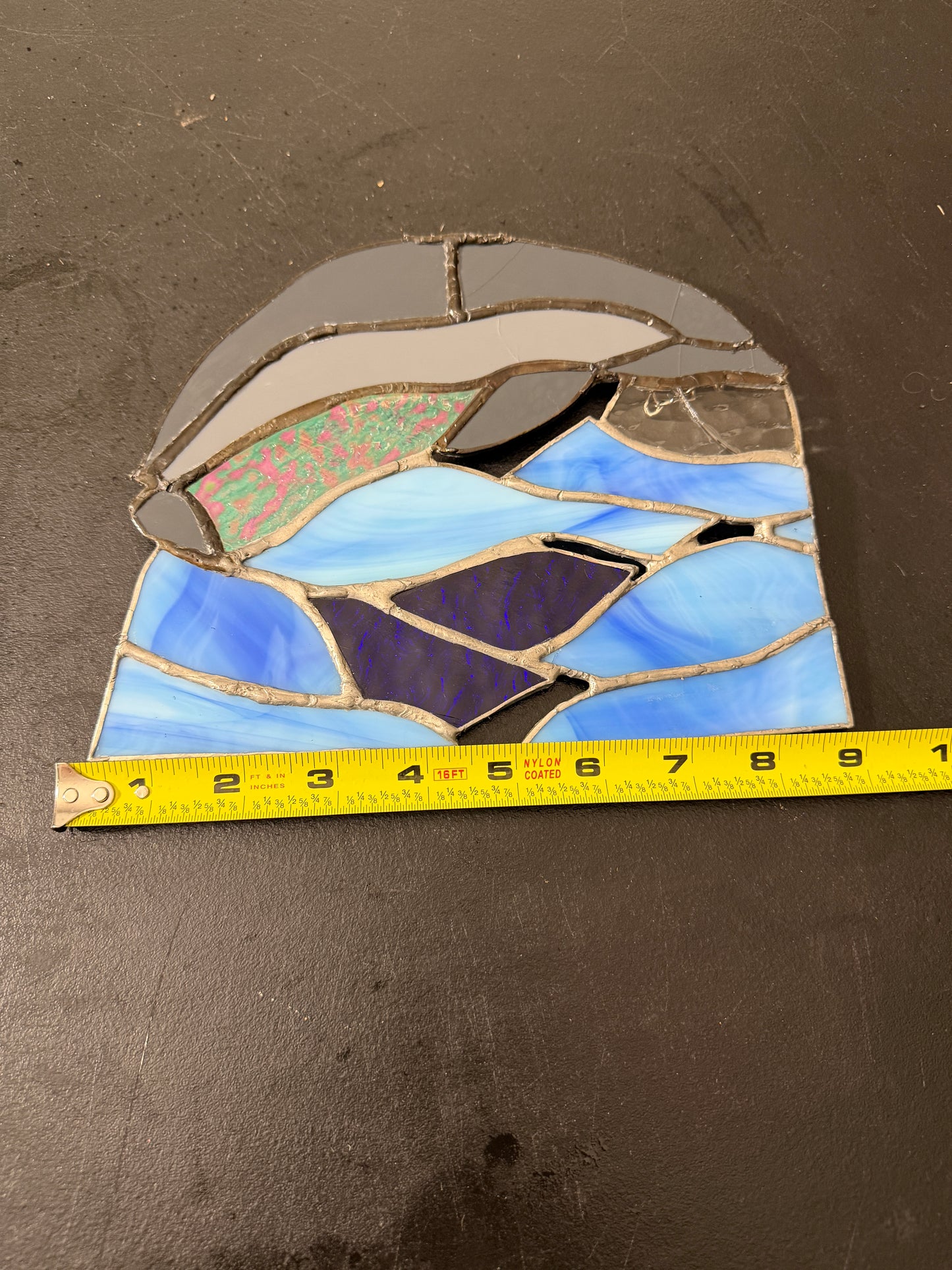 Stained Glass Ocean Waves Suncatcher - MDP-00497