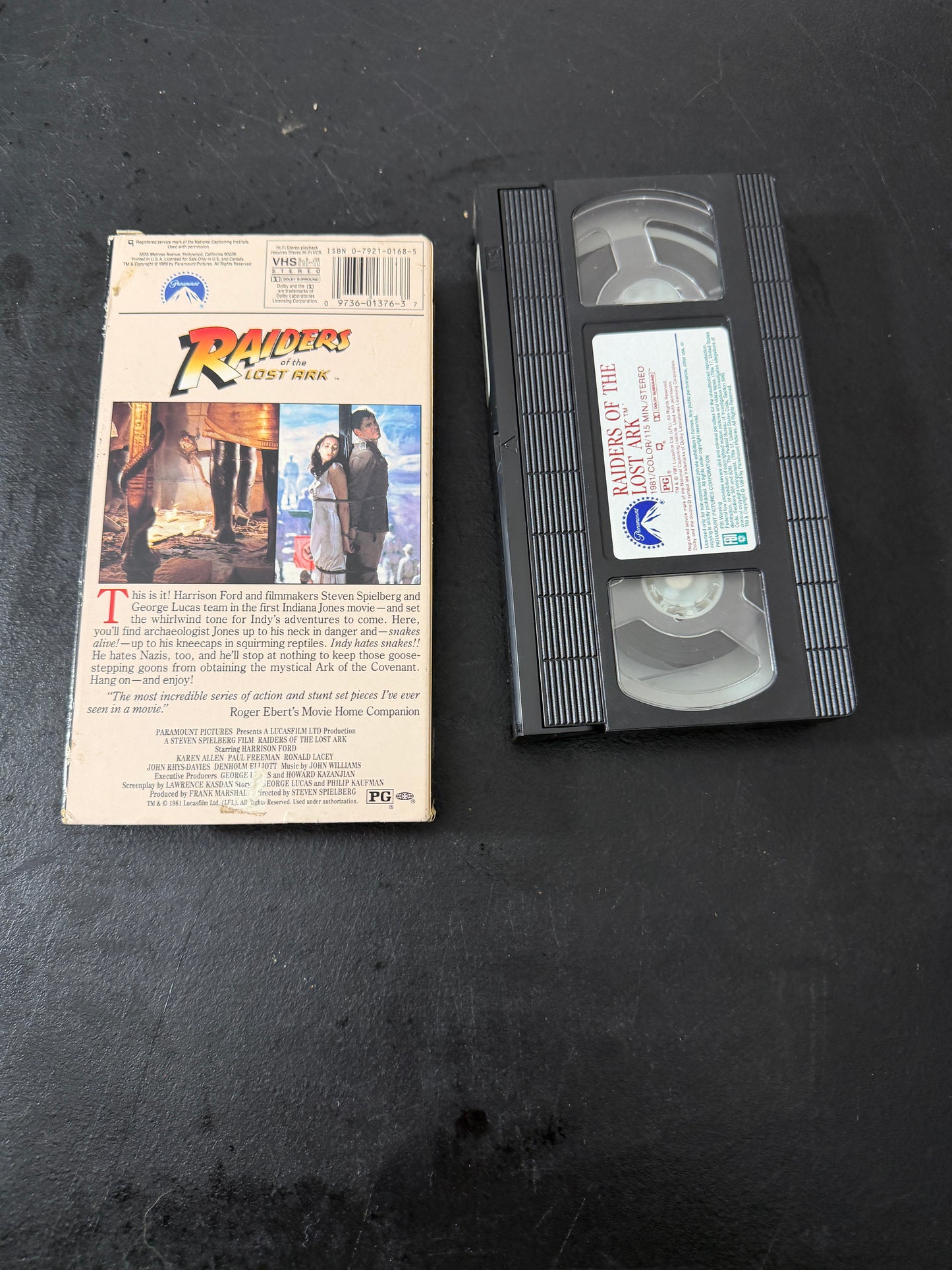 Raiders of the Lost Ark VHS 1981 Paramount - MDP-00499