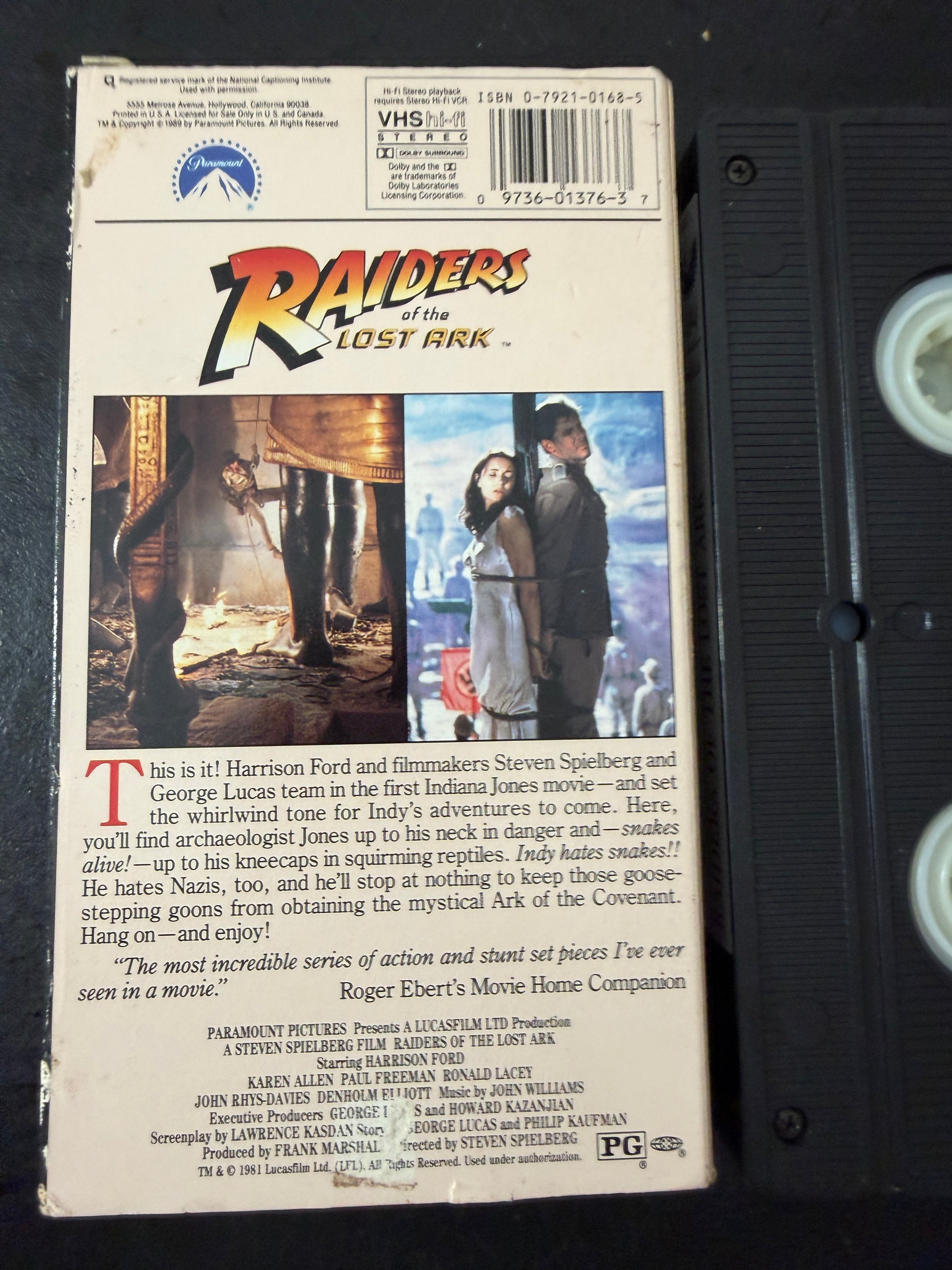 Raiders of the Lost Ark VHS 1981 Paramount - MDP-00499