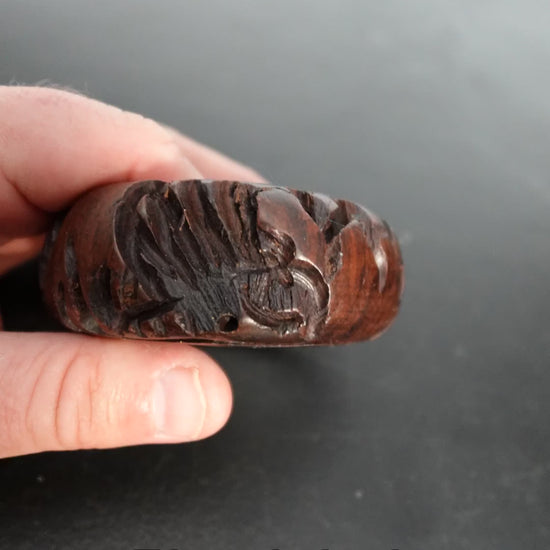 MDP-00507 Rag and Rust narrated slideshow social video 2026-06-05-v4 - Carved Wooden Bangle Bracelet