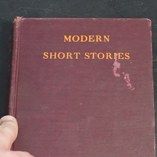 MDP-00515 product video Modern Short Stories by Various Authors (1929) Harcourt Brace Hardcover
