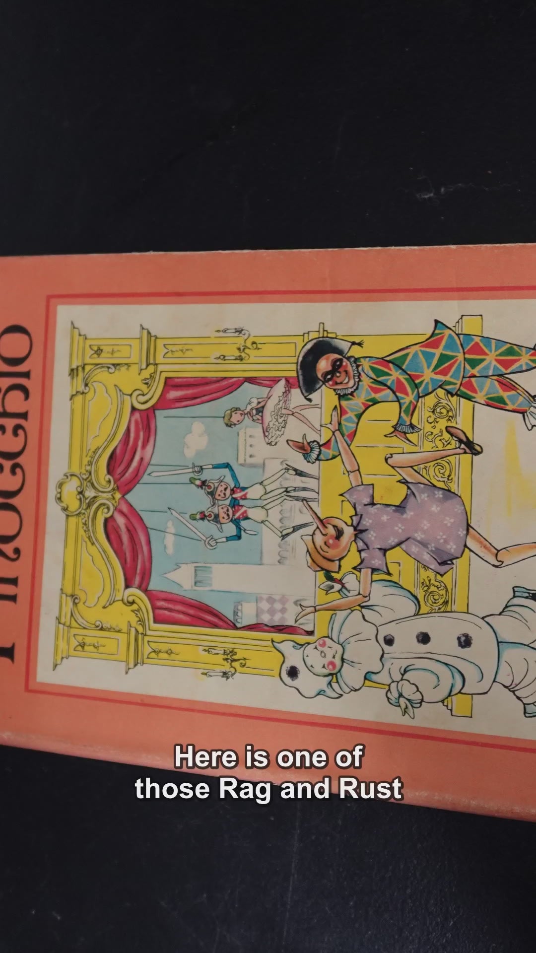 MDP-00512 Rag and Rust narrated slideshow social video - Carlo Collodi The Adventures of Pinocchio Book Club Edition Book