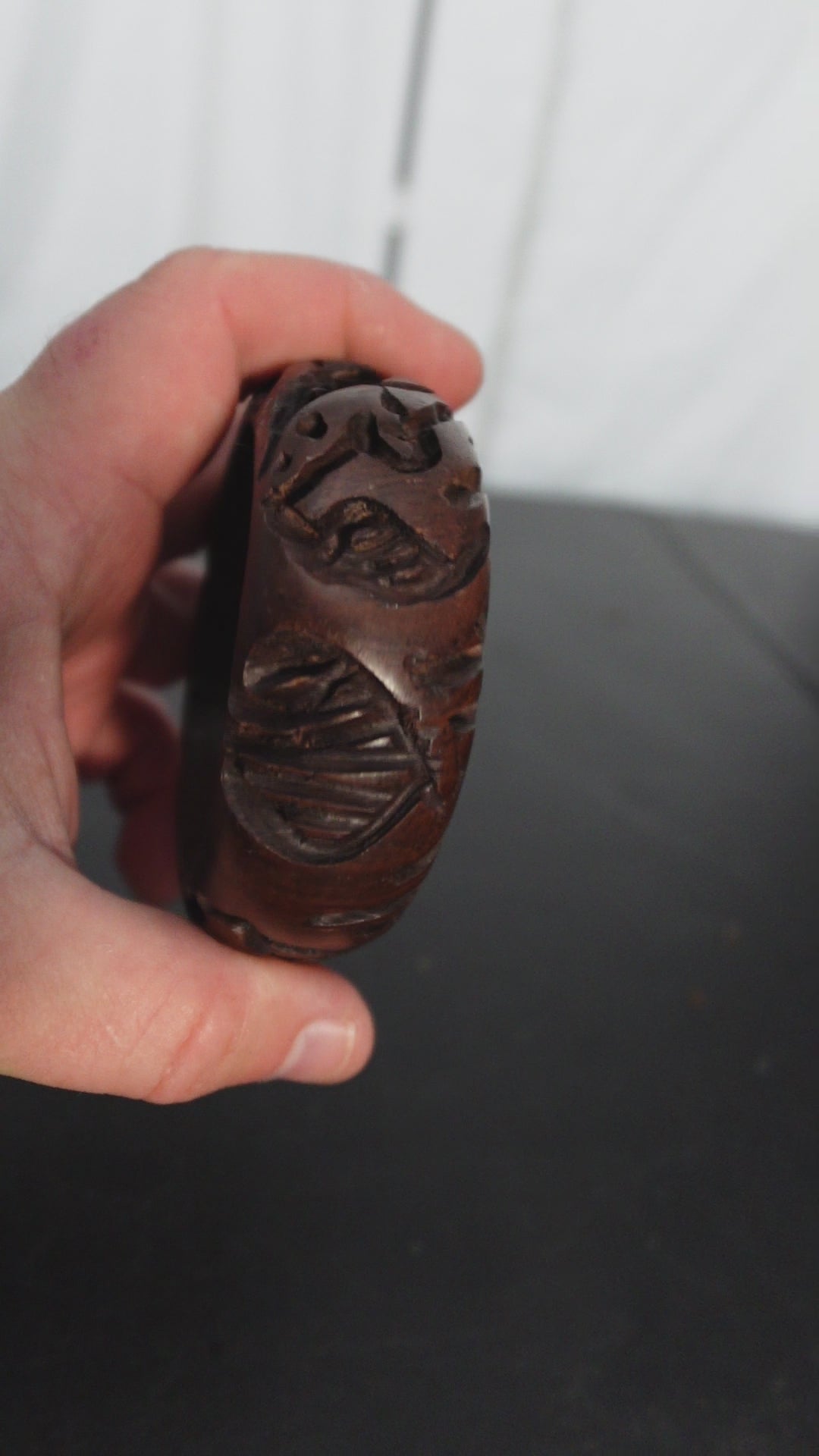 MDP-00507 product video Carved Wooden Bangle Bracelet